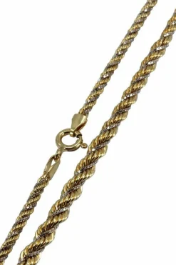 Collier maille torsadée 2 ors