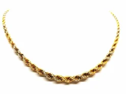 Collier Maille torsadée Or jaune