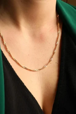 Collier Maille torsadée Or jaune