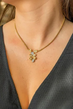 Collier Maille torsadée Or jaune Diamant