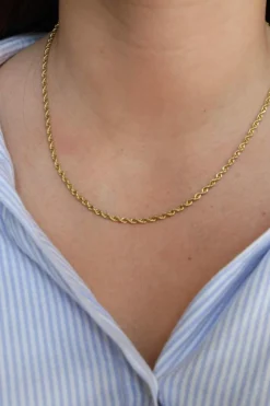 Collier Maille torsadée Or jaune