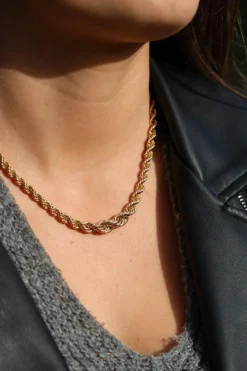 Collier Maille torsadée Or jaune
