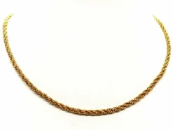 Collier Maille torsadée Or jaune