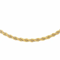 Collier Maille torsadée Or jaune, Or blanc