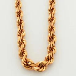 Collier Maille Torsadée Or Jaune