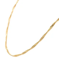 Collier Maille torsadée Or jaune