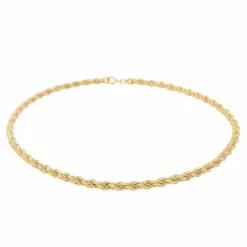 Collier Maille torsadée Or jaune, Or blanc
