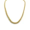 Collier maille tressée Or jaune