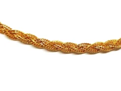 Collier Maille tressée Or jaune