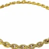 Collier Mailles Ovales Fuselées or jaune