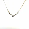 Collier Marguerite or jaune diamants et saphirs