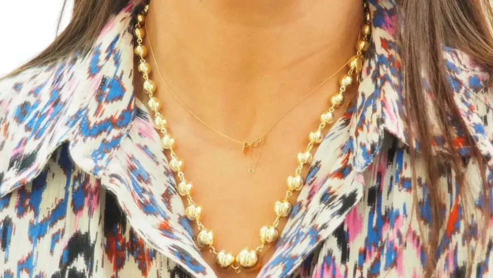 Collier Marseillais Boules Or Jaune