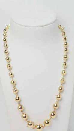 Collier Marseillais Boules Or Jaune