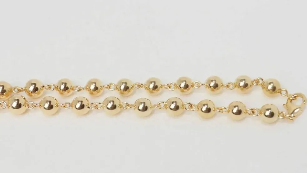 Collier Marseillais Boules Or Jaune