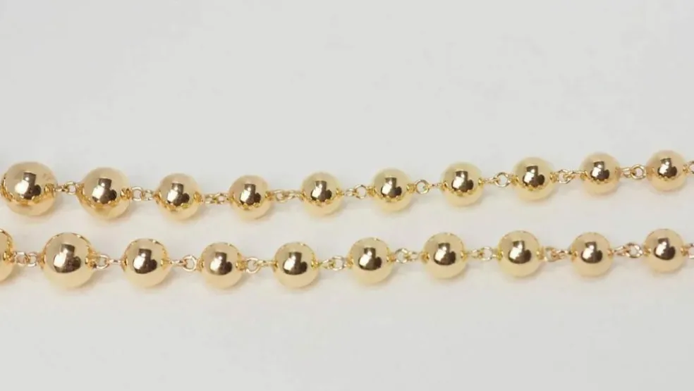 Collier Marseillais Boules Or Jaune