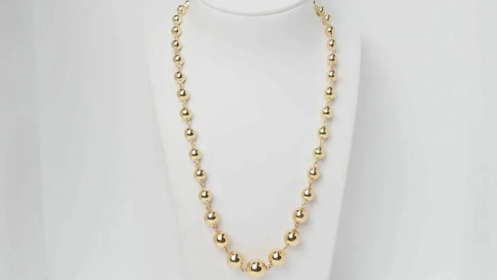 Collier Marseillais Boules Or Jaune