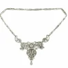 Collier 19ème or, argent et diamants (5.4ct)