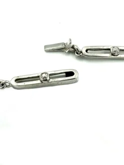 Collier 19ème or, argent et diamants (5.4ct)