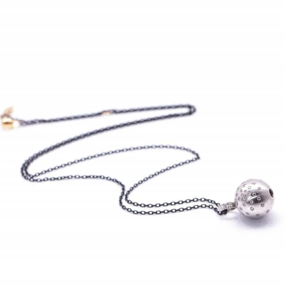 Collier MIMI 2 Ors Argent Diamants