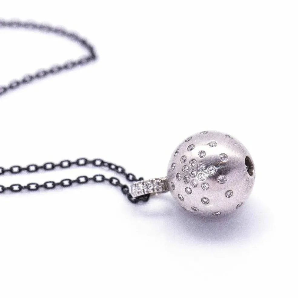 Collier MIMI 2 Ors Argent Diamants