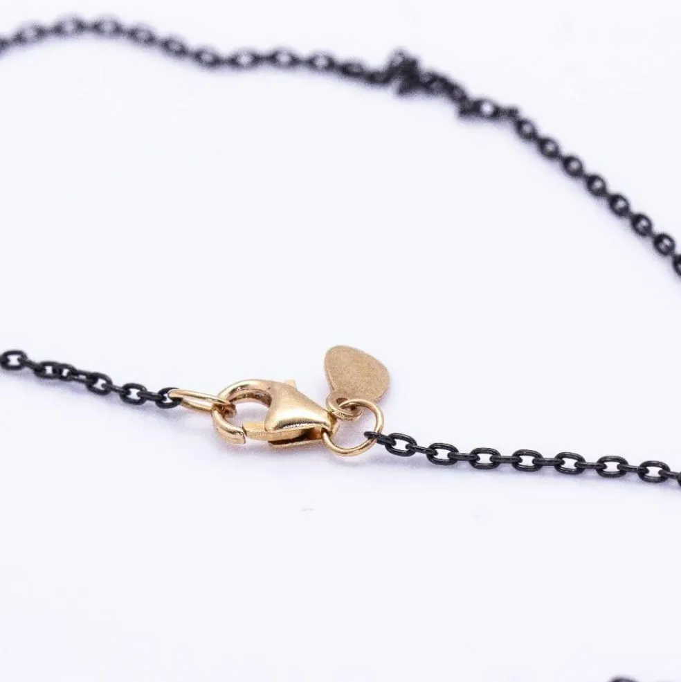 Collier MIMI 2 Ors Argent Diamants