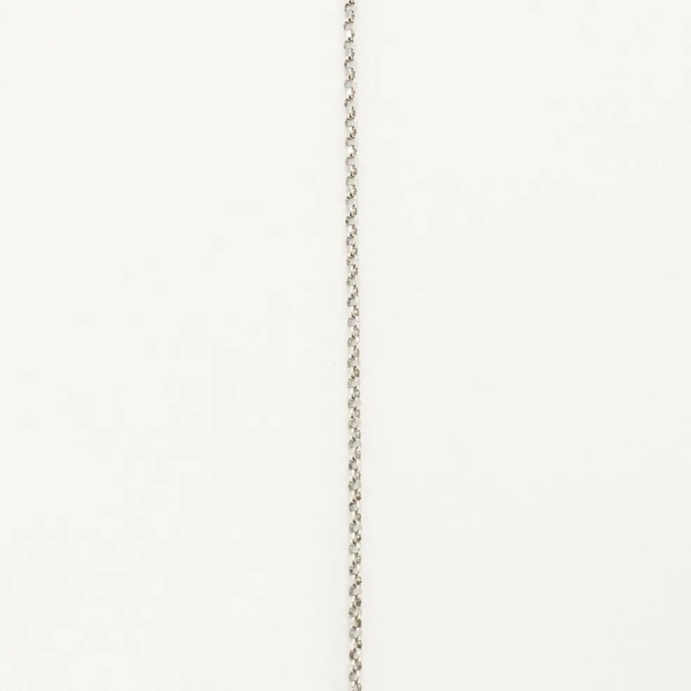 Collier moderniste en or gris serti de diamants