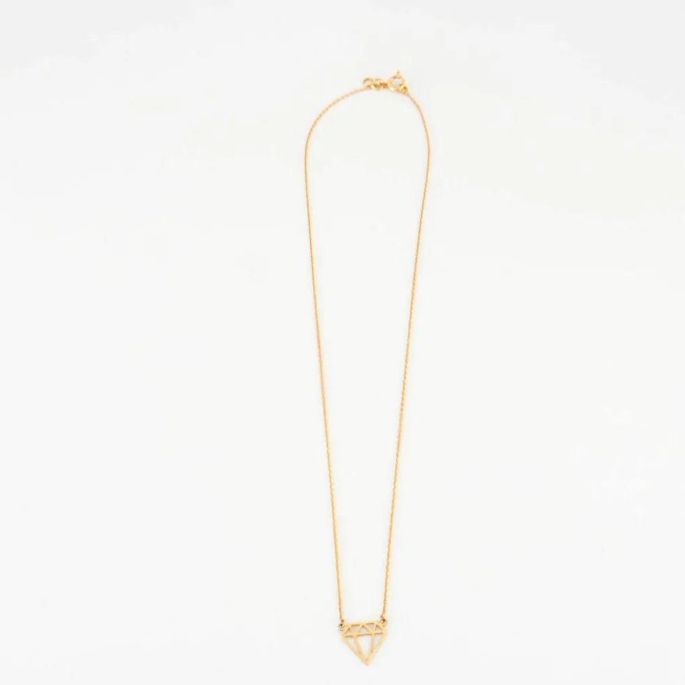 Collier motif diamant Or jaune