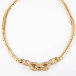 Collier motif nœud Diamants