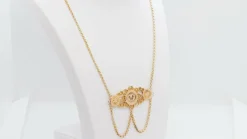 Collier Napoléon III en or jaune et émail