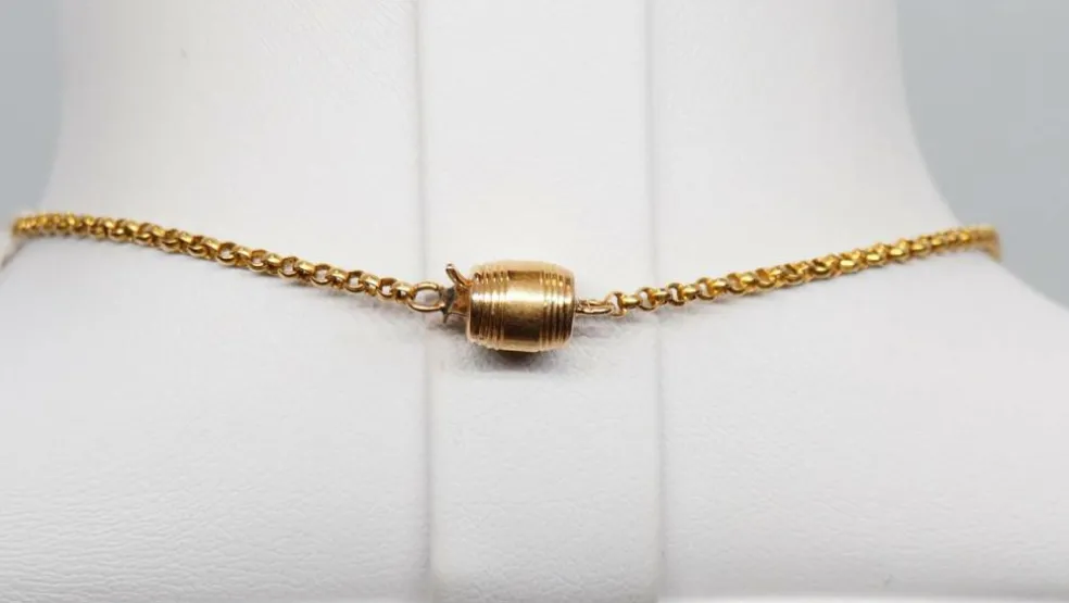Collier Napoléon III en or jaune et émail