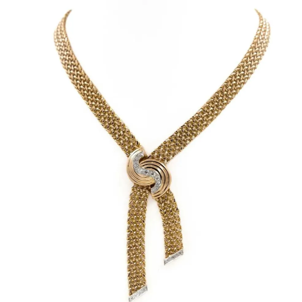Collier Négligé Or jaune Diamant