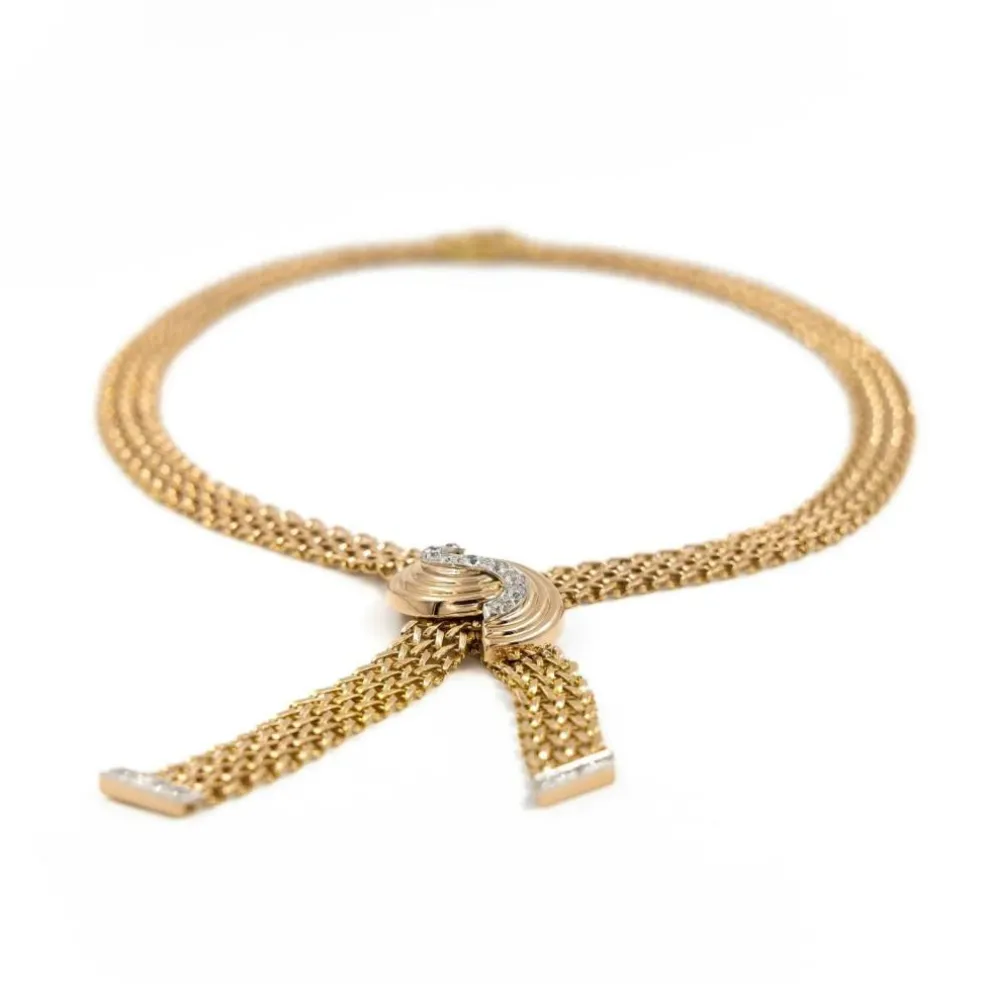 Collier Négligé Or jaune Diamant