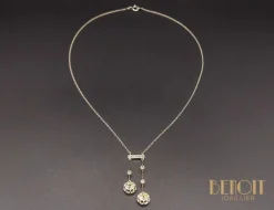 Collier Négligé Or Jaune Platine Diamants 1920