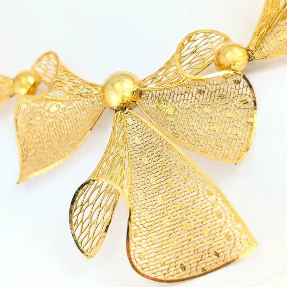 Collier nœuds en or jaune