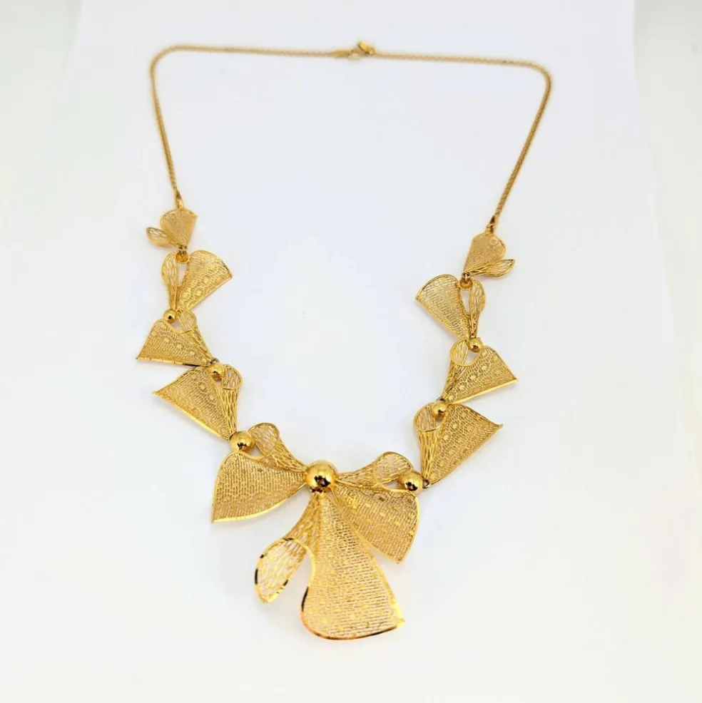 Collier nœuds en or jaune