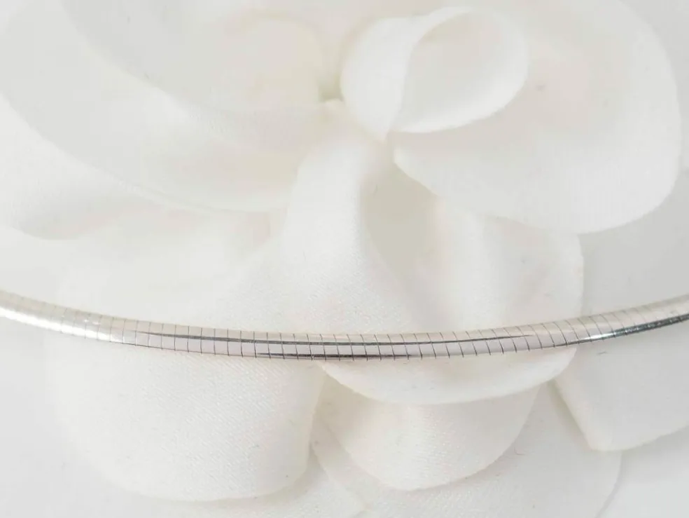 Collier Oméga en or blanc