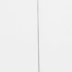 Collier or blanc 18 carats sertie d'un diamant princesse