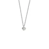 COLLIER OR BLANC 1 DIAMANT O,20ct