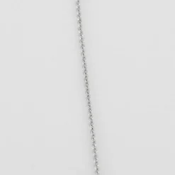 COLLIER OR BLANC 3 DIAMANTS 0,45ct