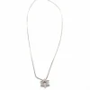 Collier or blanc 750 mil étoile en diamants