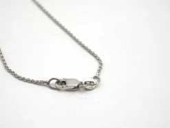 Collier or blanc 750 mil étoile en diamants