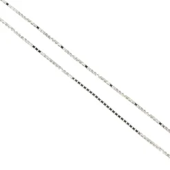 Collier or blanc avec diamant de 0,15 ct