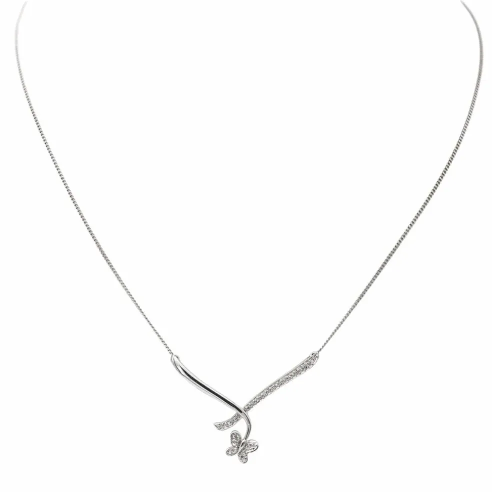 Collier Or blanc Diamant