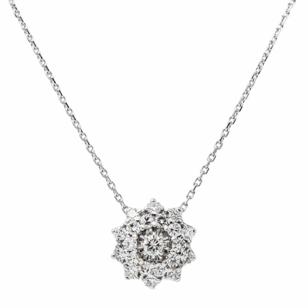 Collier Or blanc Diamant