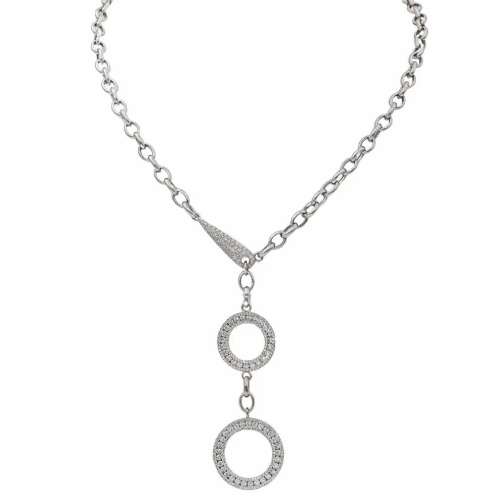 Collier Or blanc Diamant