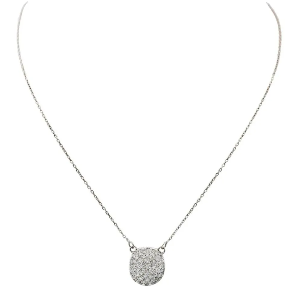 Collier Or blanc Diamant