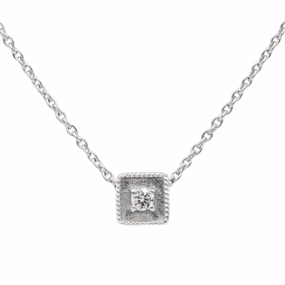 Collier Or blanc Diamant