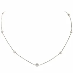 Collier Or blanc Diamant