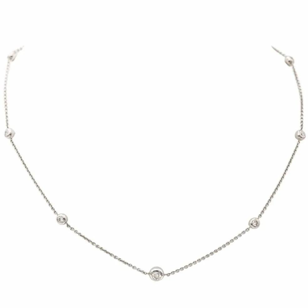 Collier Or blanc Diamant