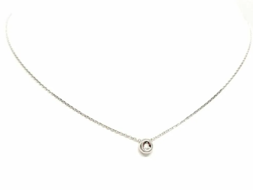 Collier Or blanc Diamant